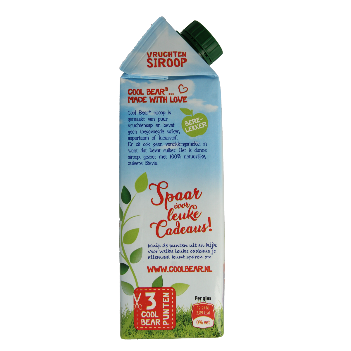 Cool Bear Siroop aardbei-appel 750.00 Milliliter