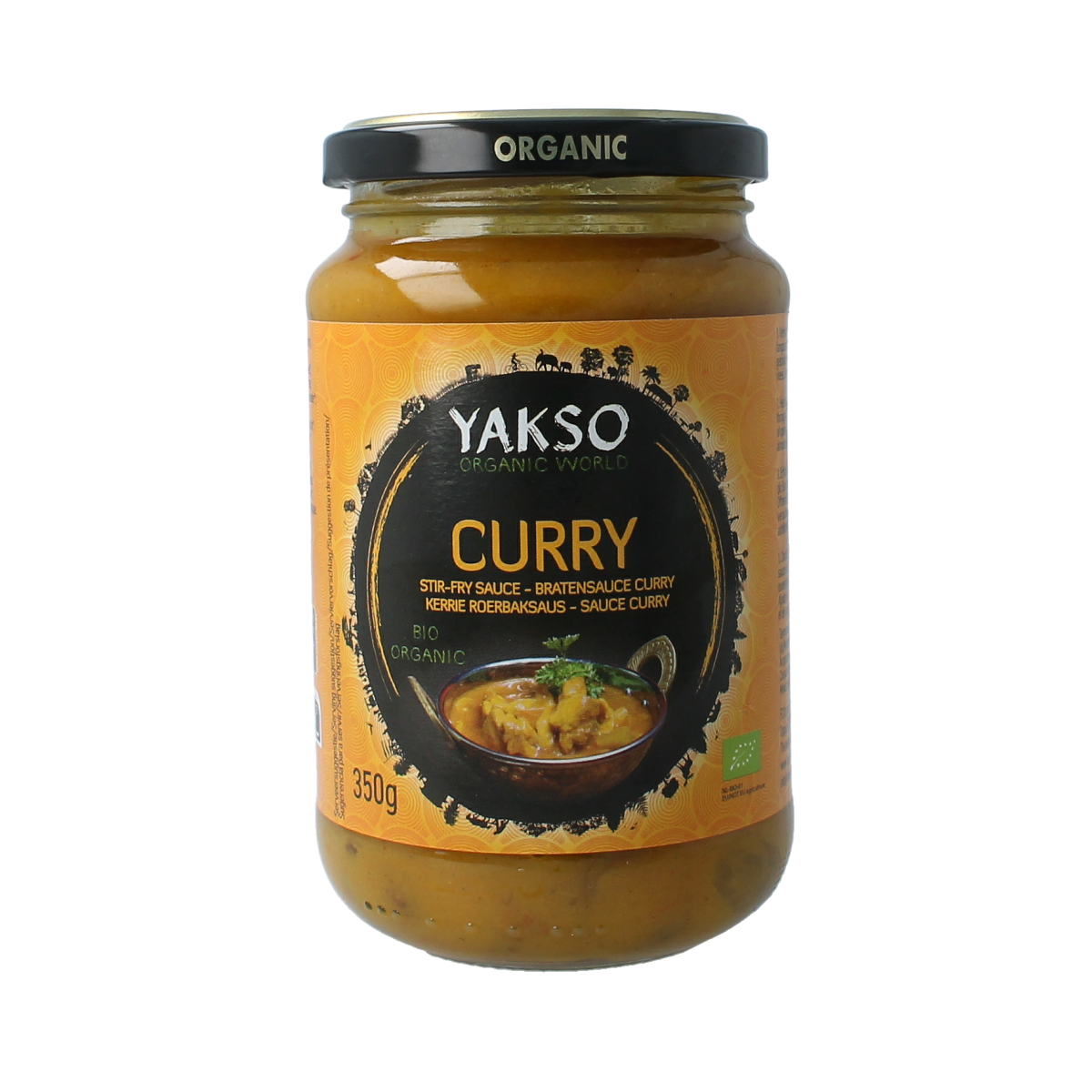 Yakso Curry wok saus bio 350.00 Gram