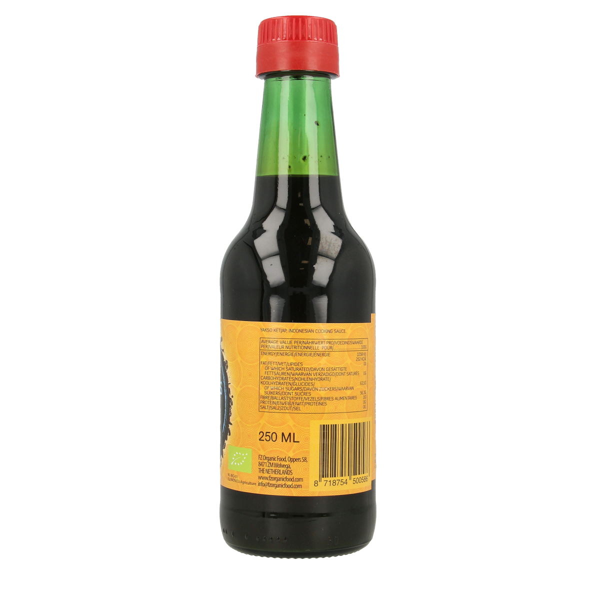 Yakso Ketjap zonder zout bio 250.00 Milliliter