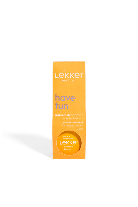 Lekker Company Deodorant mandarijn & citroen 30.00 Gram