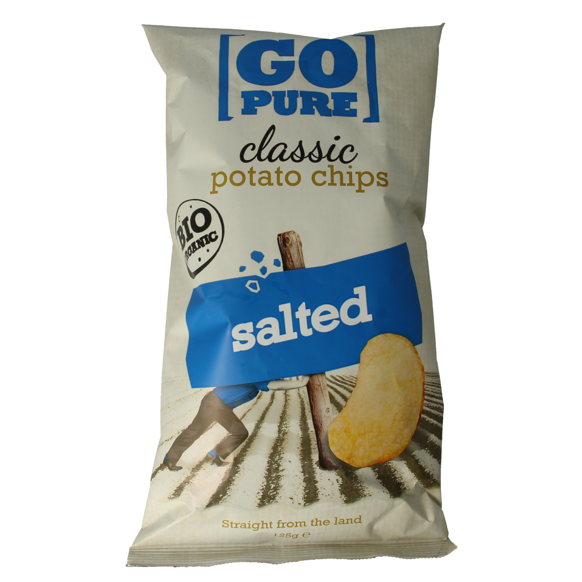 Go Pure Chips naturel gezouten bio 125.00 Gram