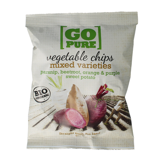 Go Pure Chips groente bio 40.00 Gram