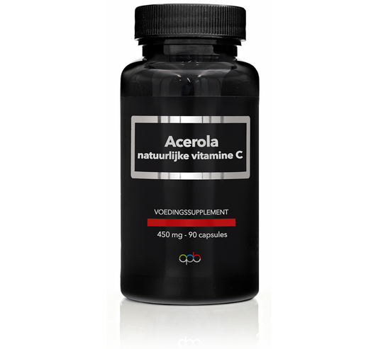 APB Holland Acerola natuurlijke vitamine C puur 450mg 90 Vegetarische capsules