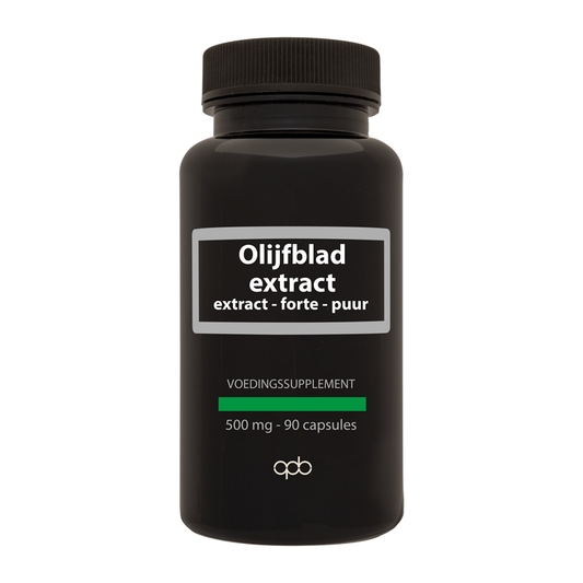 APB Holland Olijfblad extract puur forte capsules, herbal supplement, 500mg, 90 capsules, natural herbal remedy.