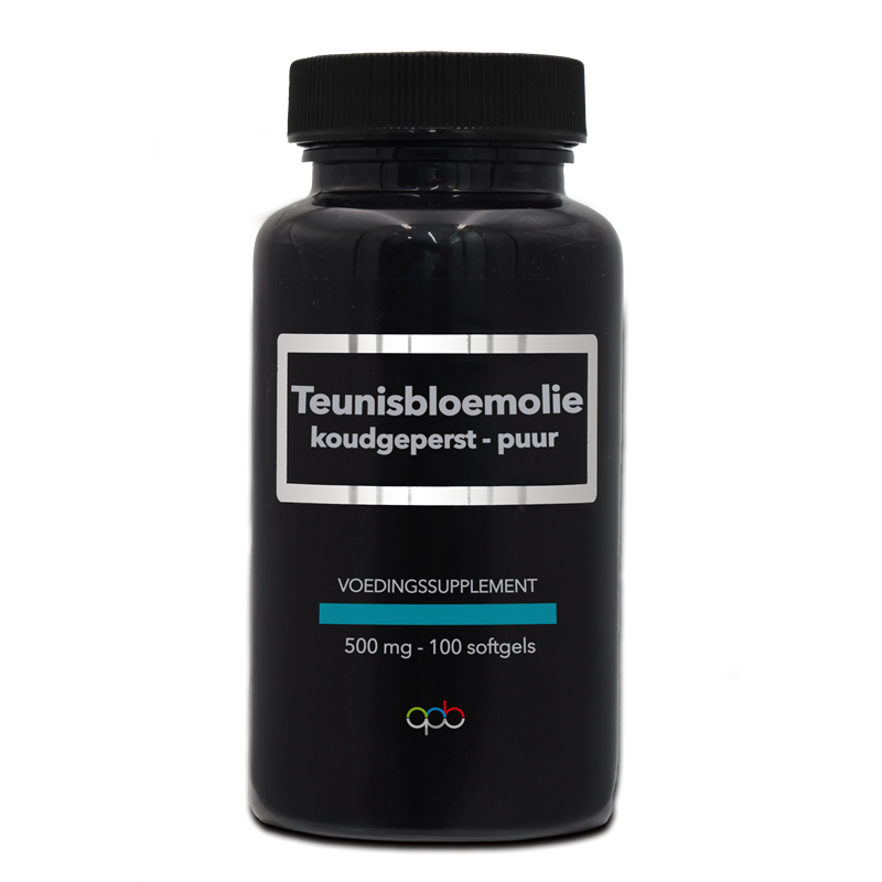 APB Holland Teunisbloemolie koudgeperst puur 500mg 100 Softgels