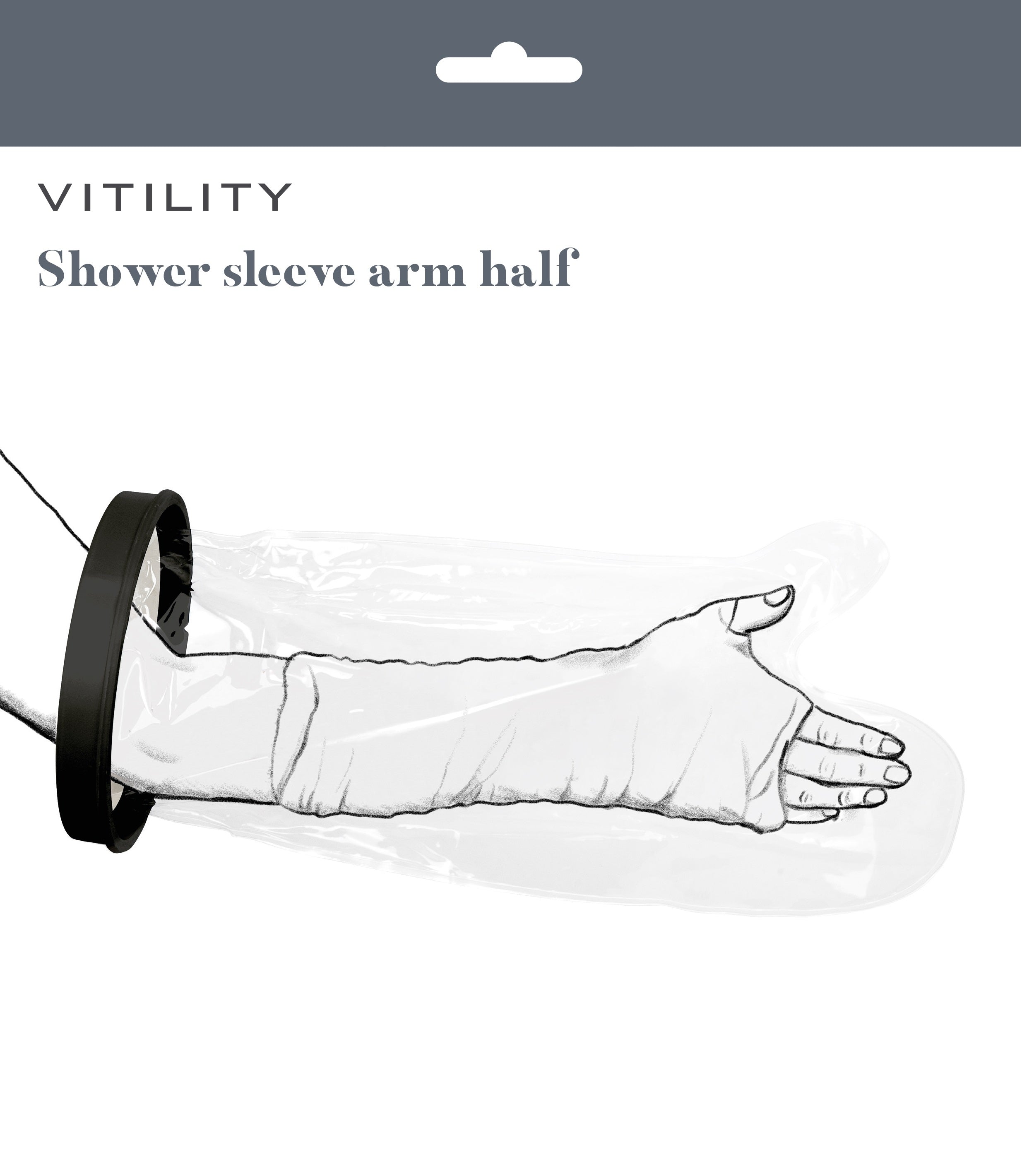 Vitility Douchehoes arm half  1 Stuks
