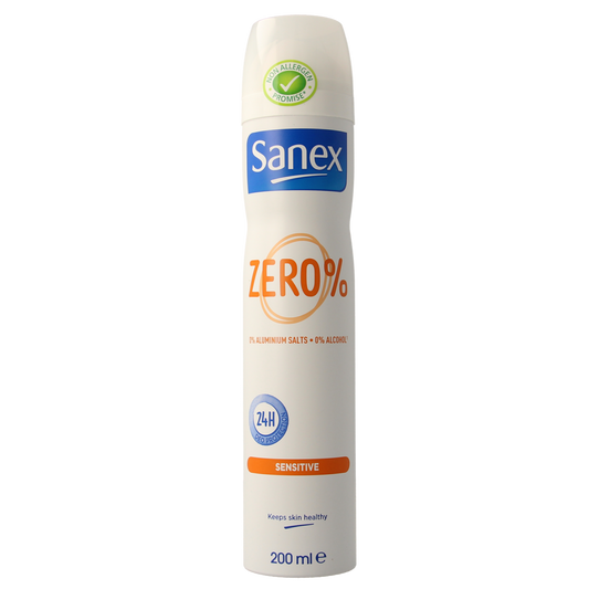 Sanex Deodorant spray zero % sensitive 200.00 Milliliter