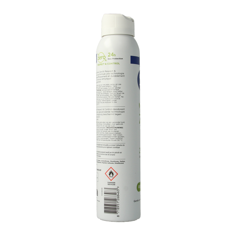 Sanex Deodorant spray zero% respect & control 200 Milliliter