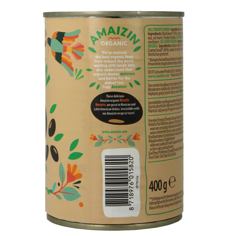 Amaizin Black beans bio 400 Gram