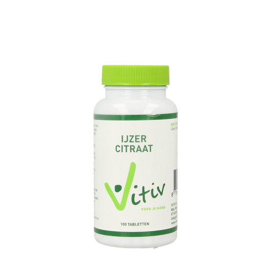 Vitiv IJzer citraat 100.00 Tabletten
