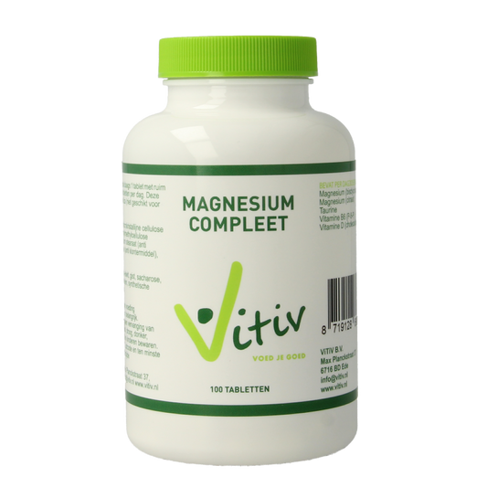 Vitiv Magnesium compleet met taurine 100 Tabletten