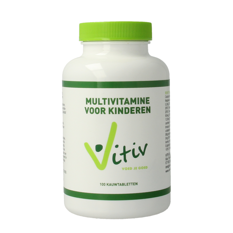 Vitiv Multivitamine voor kinderen 100 Kauwtabletten