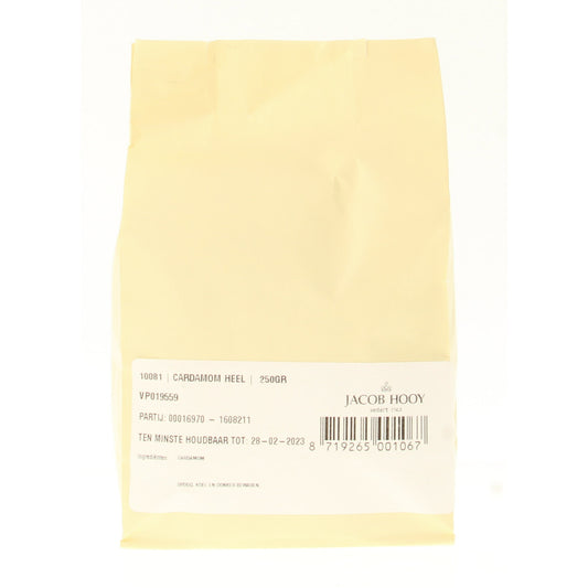 Jacob Hooy Cardamom zaad heel 250.00 Gram