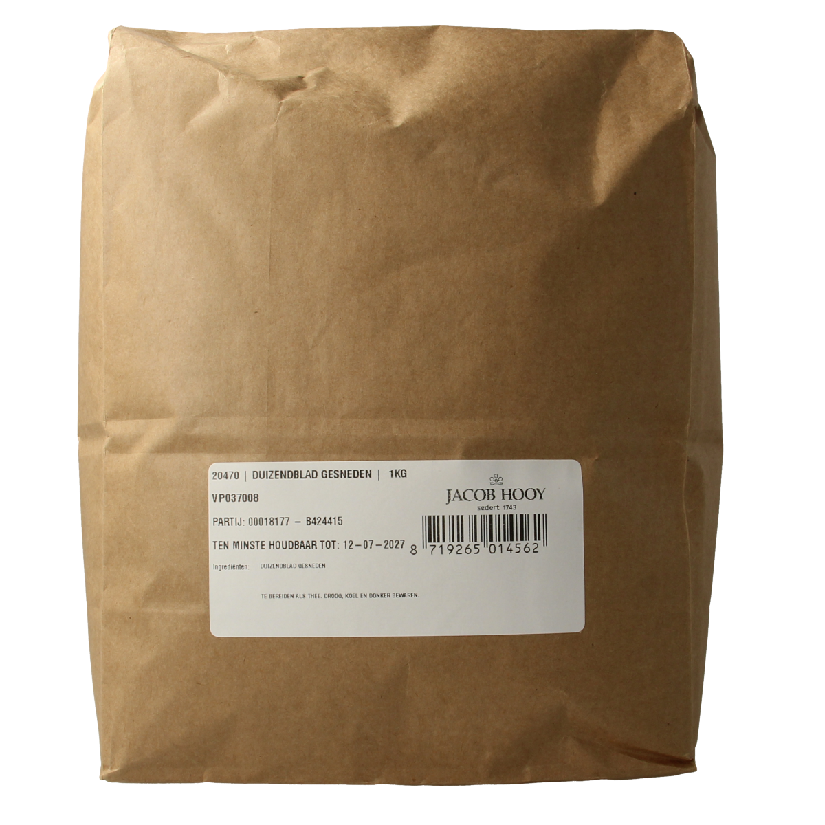 Jacob Hooy Duizendblad 1.00 Kilogram