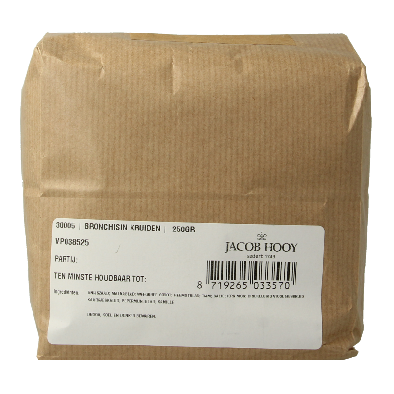 Jacob Hooy Bronchisinkruiden 250 Gram