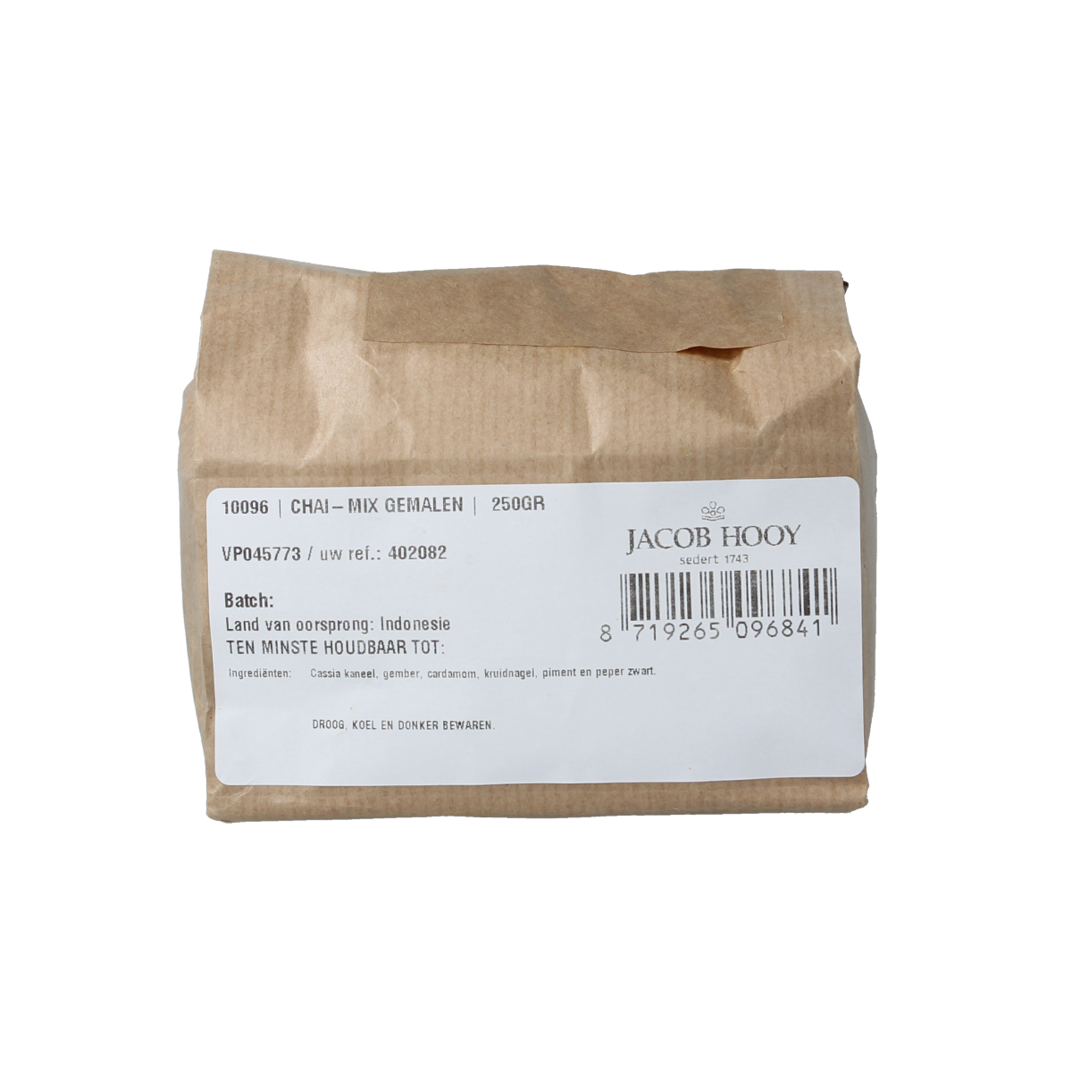 Jacob Hooy Chai mix gemalen 250.00 Gram