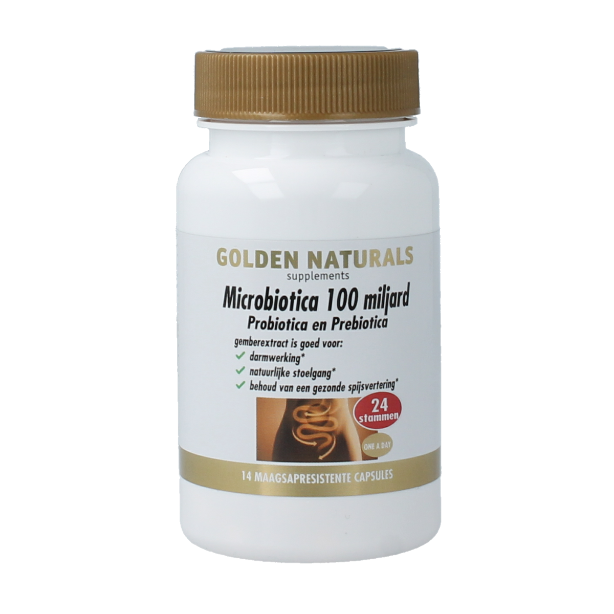 Golden Naturals Probiotica 100 miljard 14.00 Vegetarische capsules
