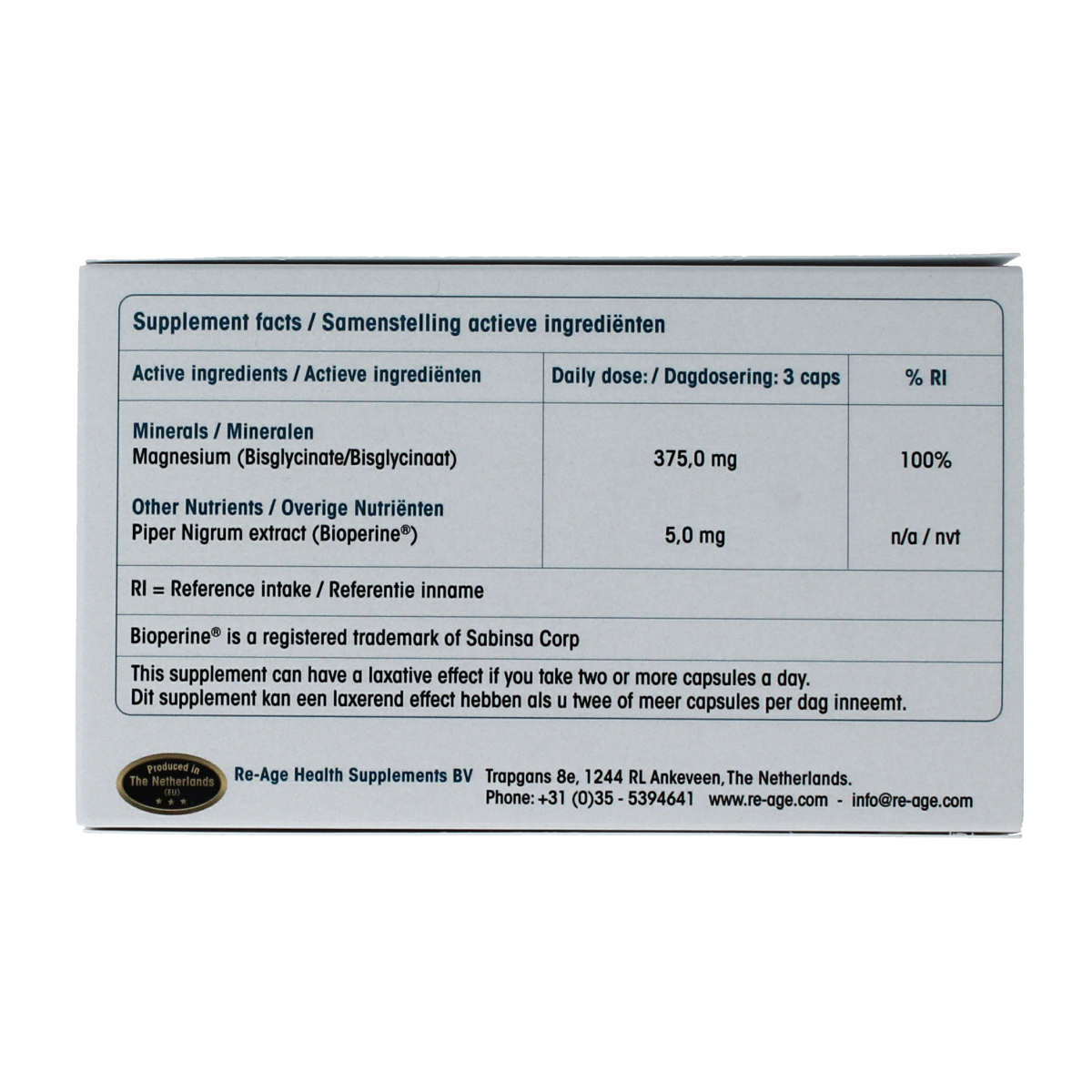 ReAge Magnesium 60.00 Capsules