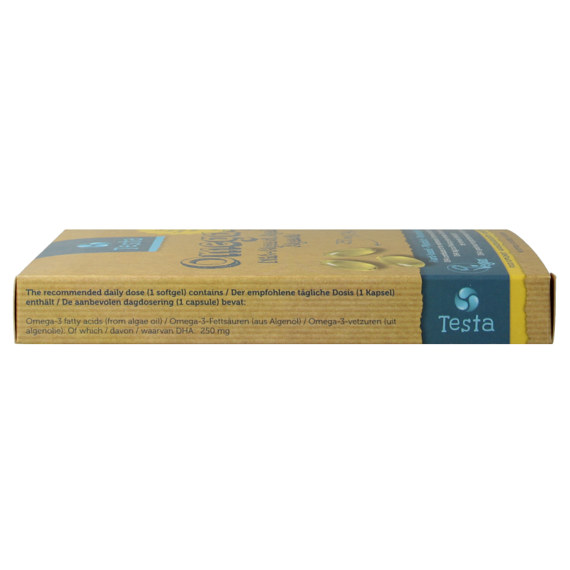 Testa Omega 3 algenolie 250mg DHA vegan NL/DE/EN 60 Vegetarische capsules