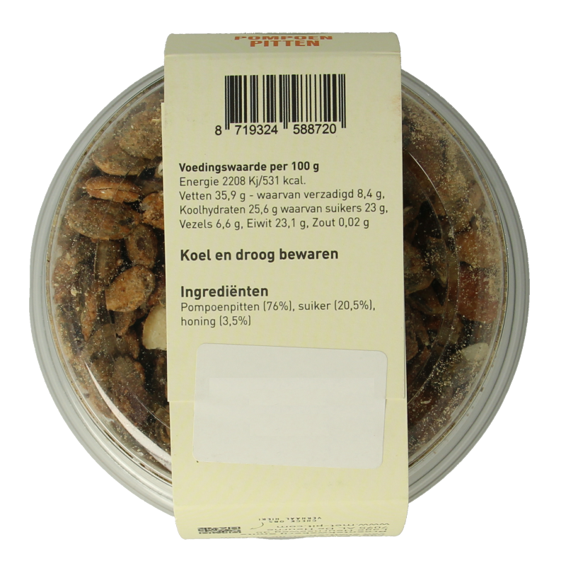 Met PIT Pompoenpitten honing 150 Gram