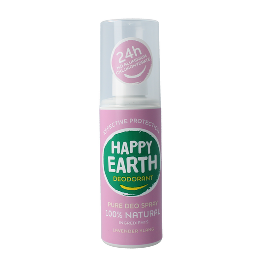 Happy Earth Pure deodorant spray lavender ylang 100.00 Milliliter