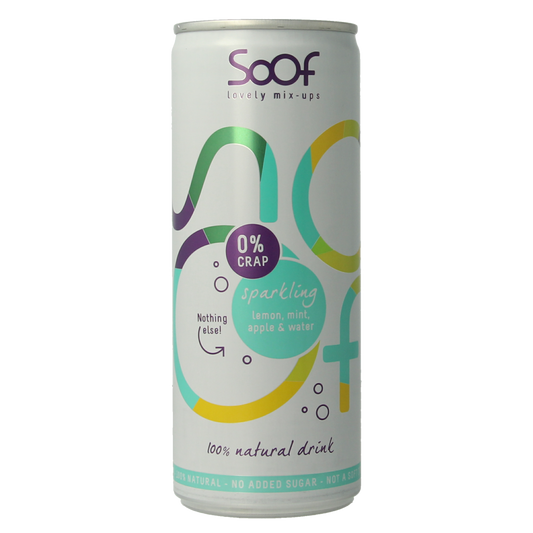 Soof Drinks Sparkling citroen munt & appel 250.00 Milliliter