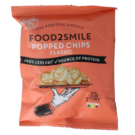 Food2Smile Popped chips classic 25.00 Gram