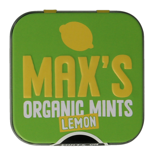 Max mints Lemon blikje vierkant bio 35.00 Gram