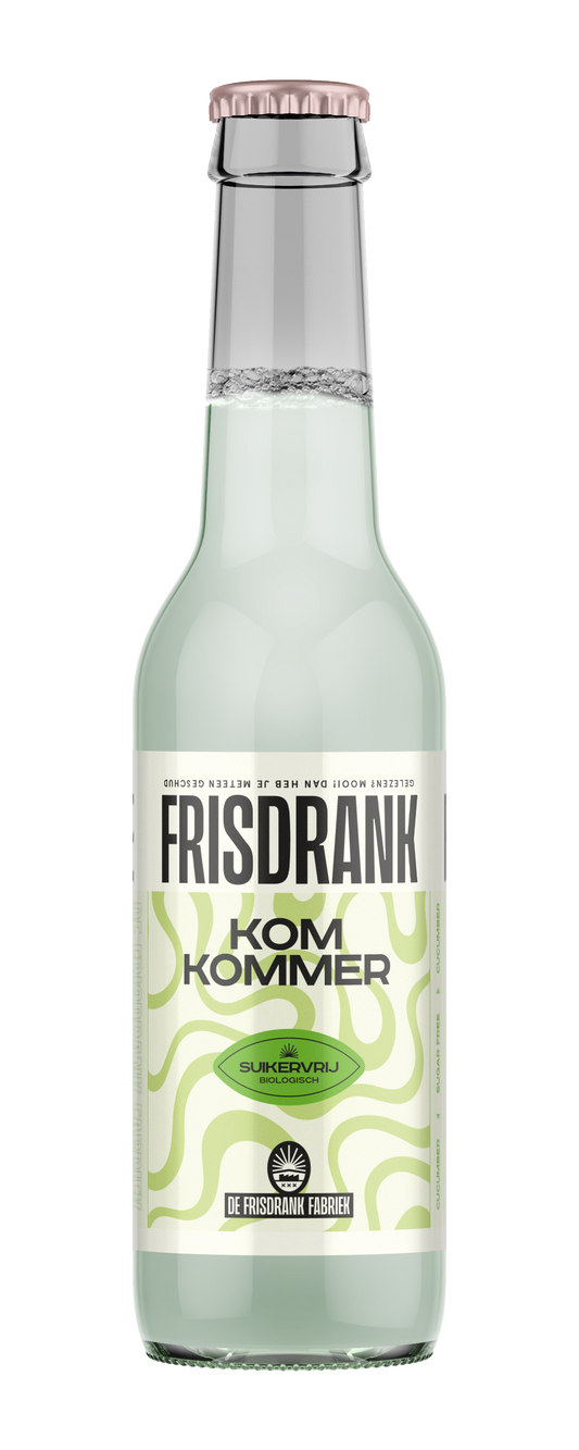 De Frisdrank Fabriek  Koolzuurhoudende frisdrank komkommer suikervr bio 275.00 Milliliter