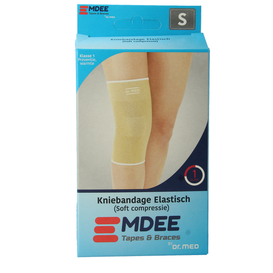 Emdee Elastic support knie maat S huidskleur 1.00 Stuks