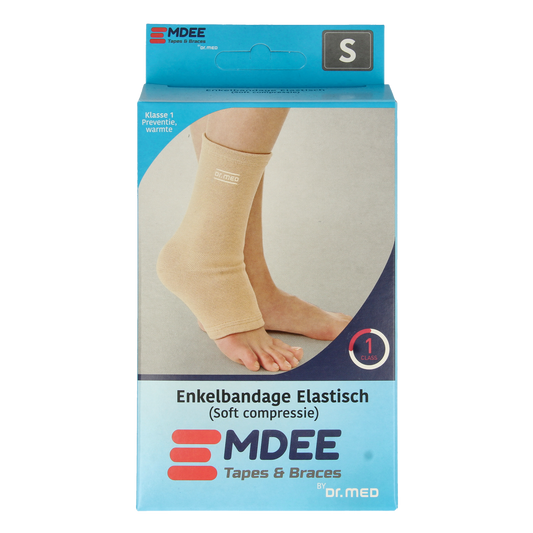 Emdee Elastic support enkel maat S huidskleur 1.00 Stuks