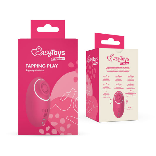EasyToys tapping play small erotic toy, compact and sleek for pleasurable sensations, shown in the image.
