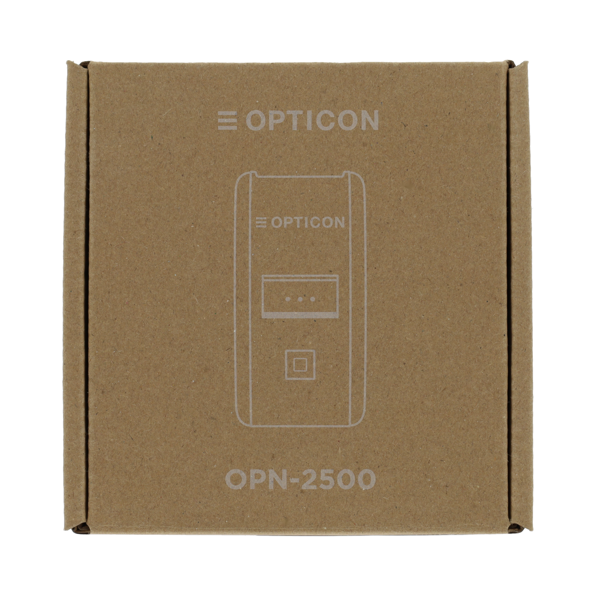 Holland Pharma Opticon handscanner OPN-2500 in black, handheld office barcode scanner with ergonomic design and button controls