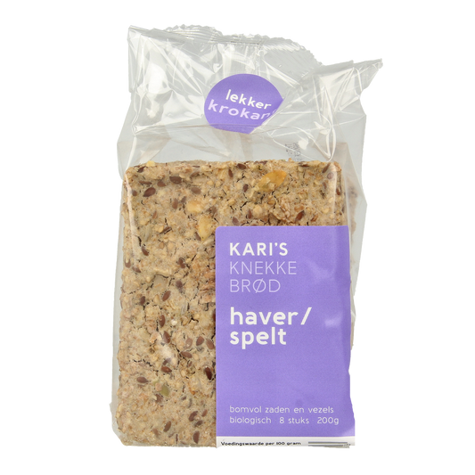 Kari's Crackers  Knekkebrod haver/spelt bio 200.00 Gram