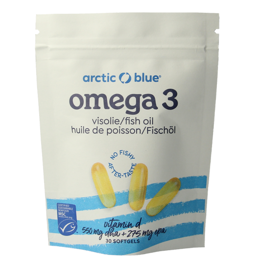 Arctic Blue Pure Alaska MSC visolie met vitamine D 30 Softgels