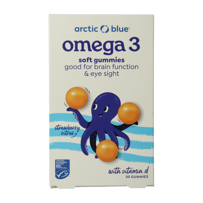 Arctic Blue Omega 3 gummy DHA EPA vitamine D 30 Gummies