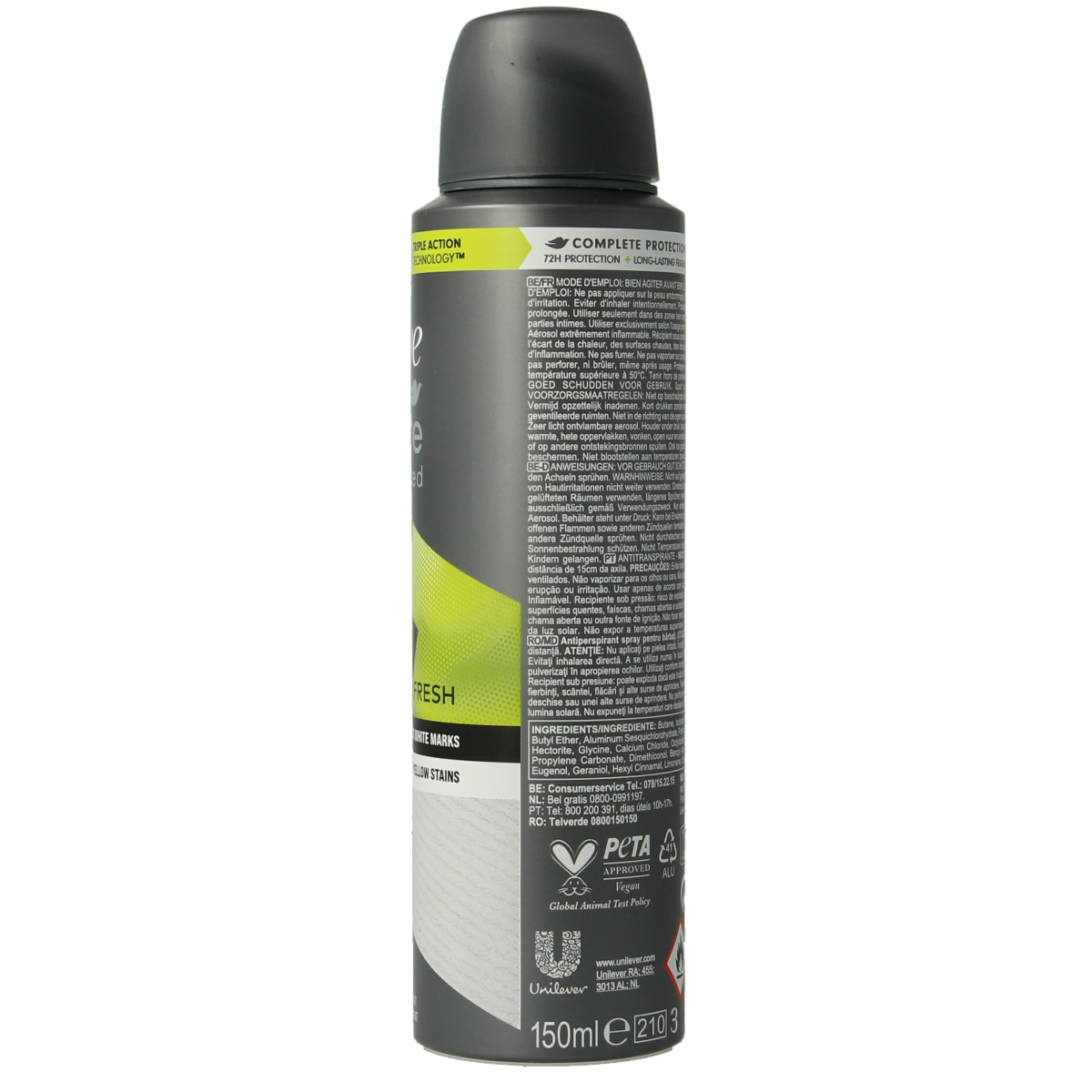 Dove Deodorant spray men+ care invisible fresh 150.00 Milliliter