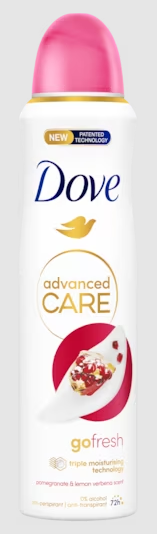 Dove Deodorant spray go fresh pomegranate 150.00 Milliliter