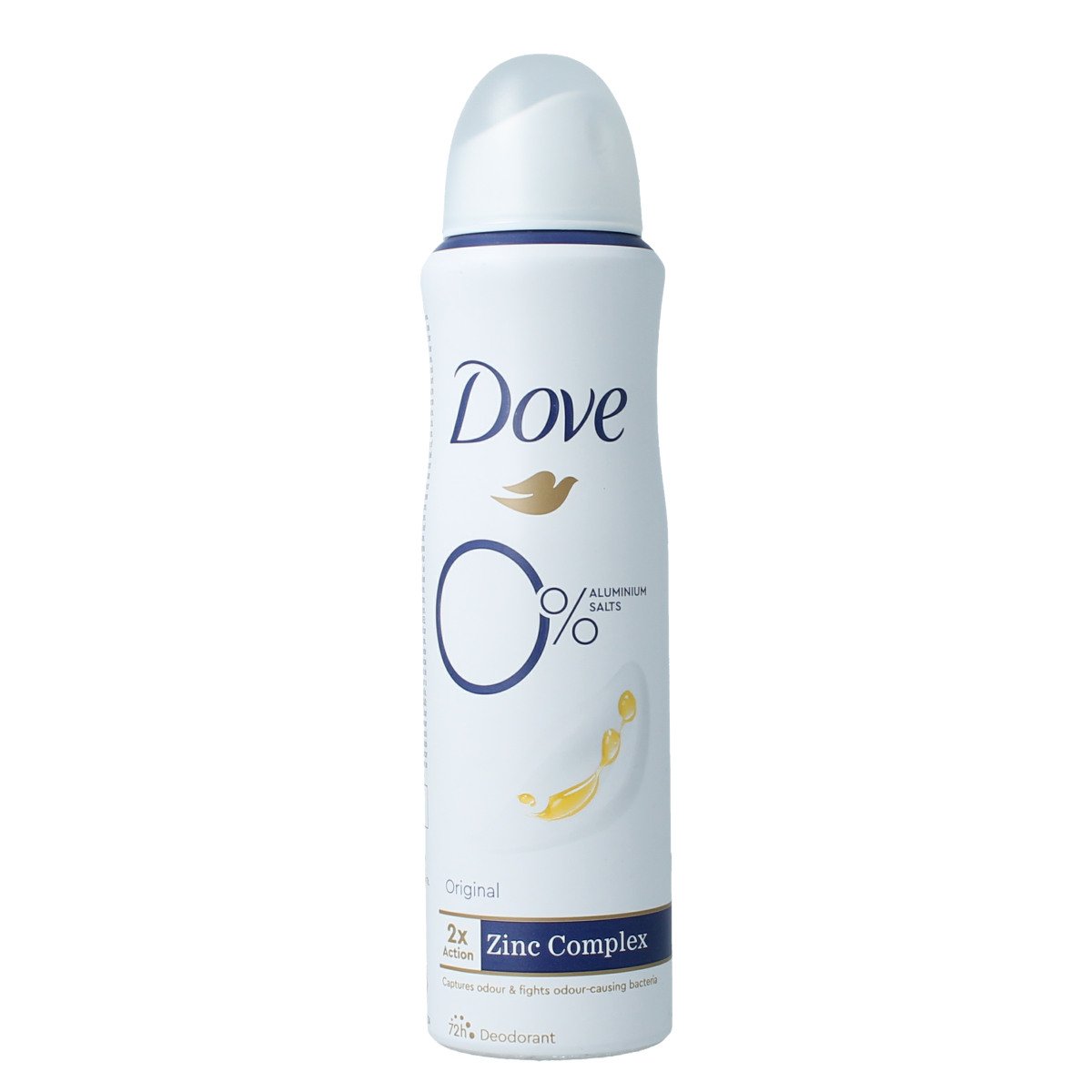Dove Deodorant spray original 0% 150.00 Milliliter