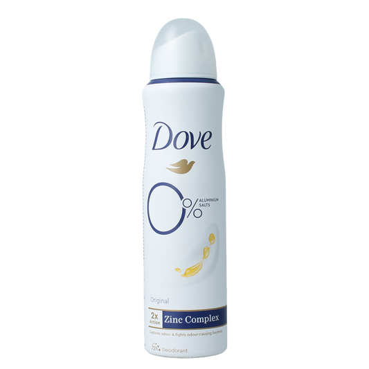 Dove Deodorant spray original 0% 150.00 Milliliter