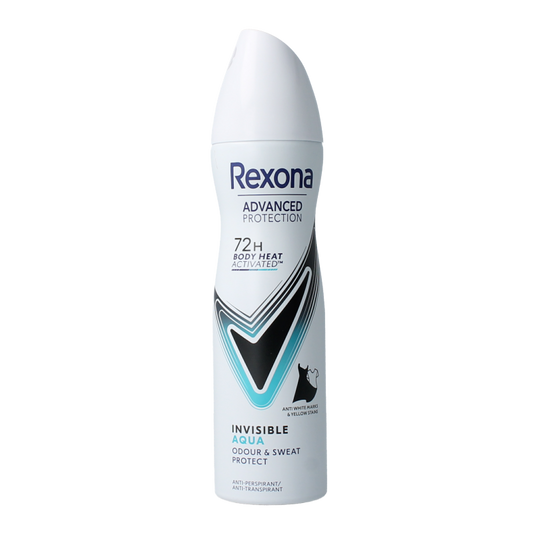Rexona Deodorant spray invisible aqua 150 Milliliter