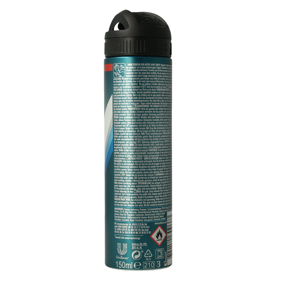 Rexona Men deodorant spray invisible ice 150.00 Milliliter
