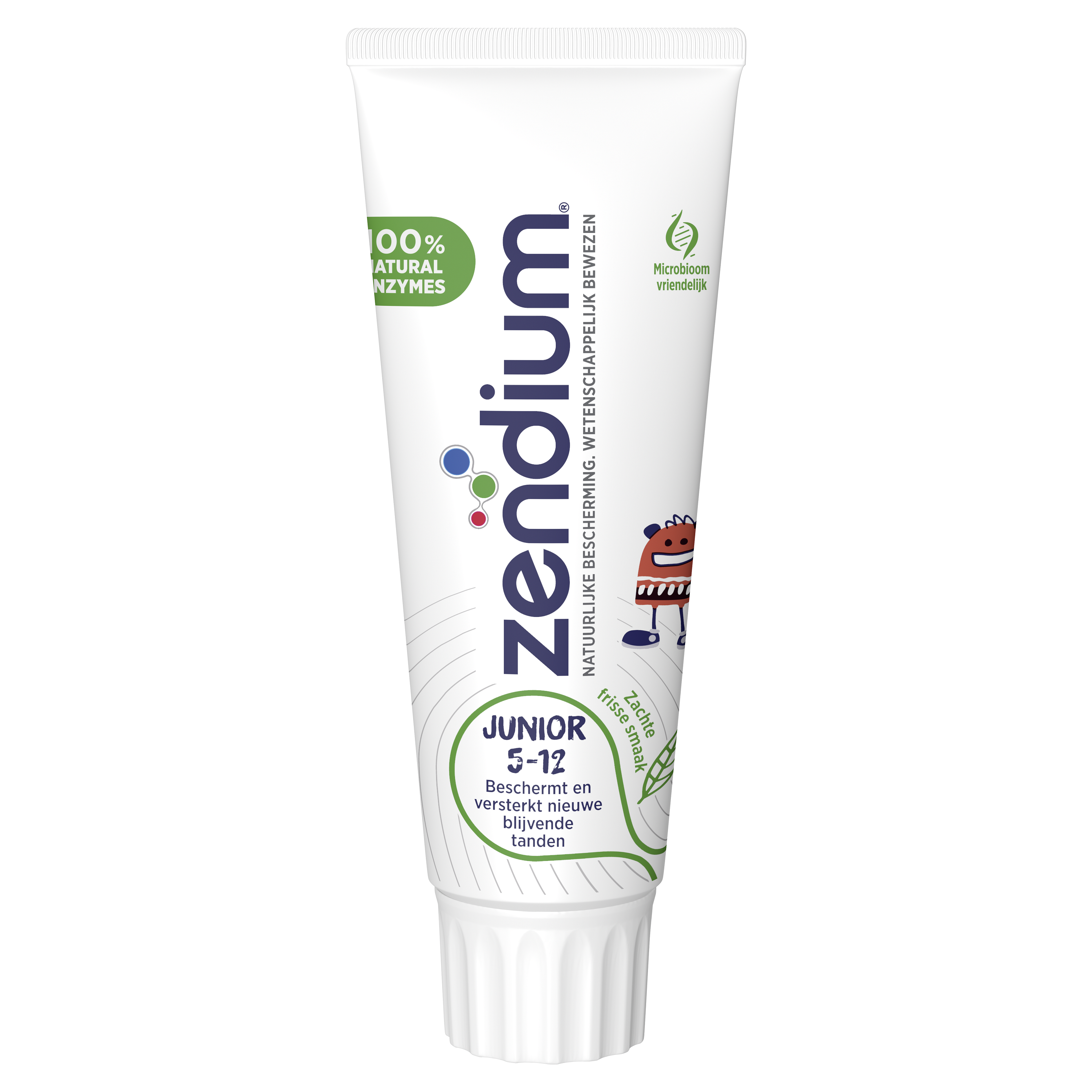 Zendium junior tandpasta voor kinderen van 5-12 jaar, tube van 75 ml