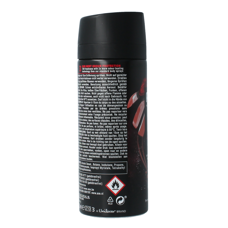 AXE Deodorant bodyspray cherry fizz 150 Milliliter