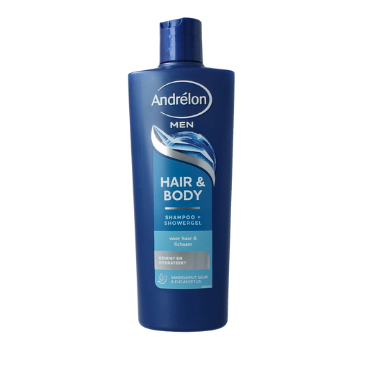 Andrelon Shampoo men hair & body 400.00 Milliliter