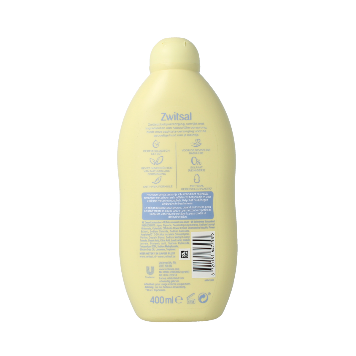 Zwitsal Schuimbad 400.00 Milliliter