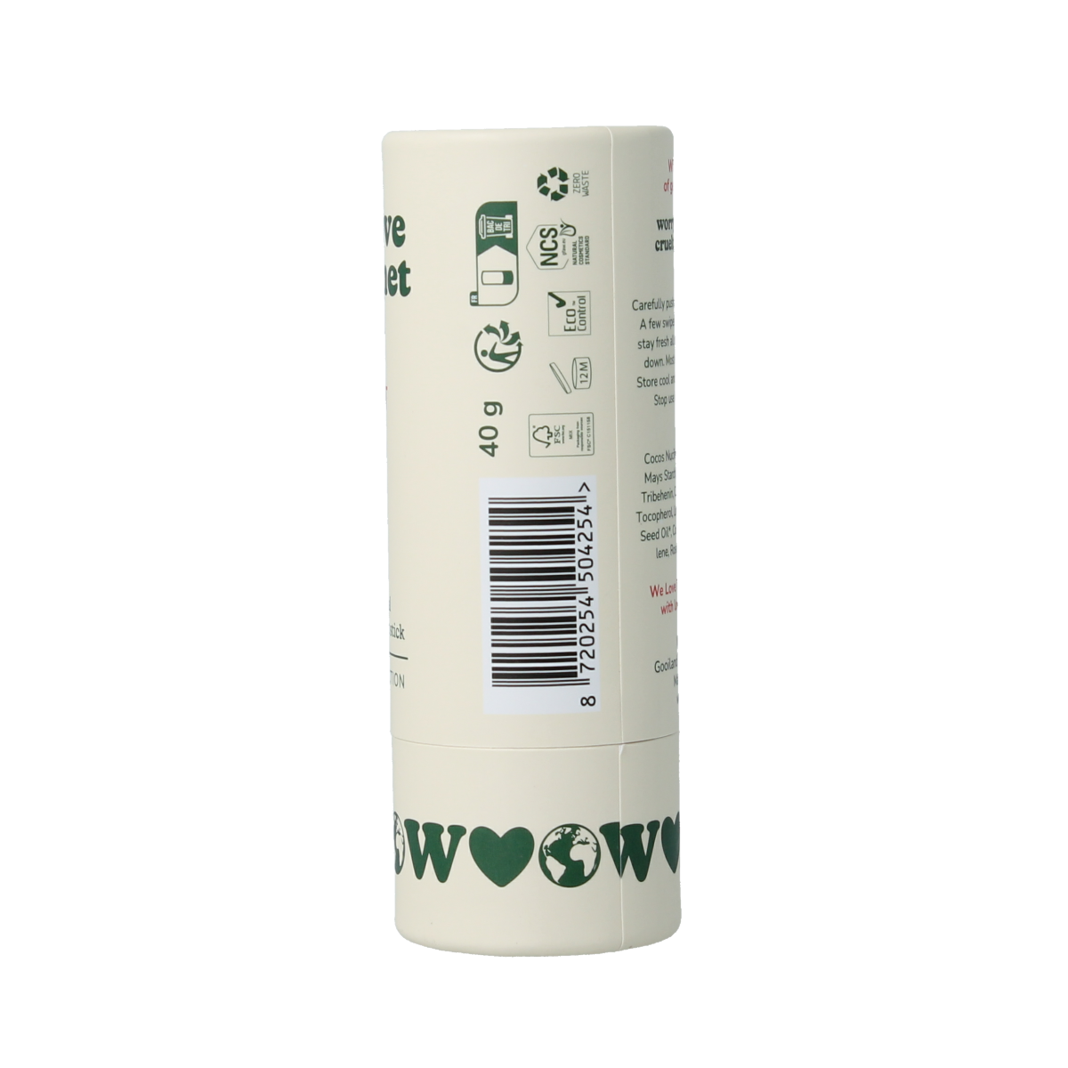 We Love The Planet Deodorant stick sweet rose 40.00 Gram