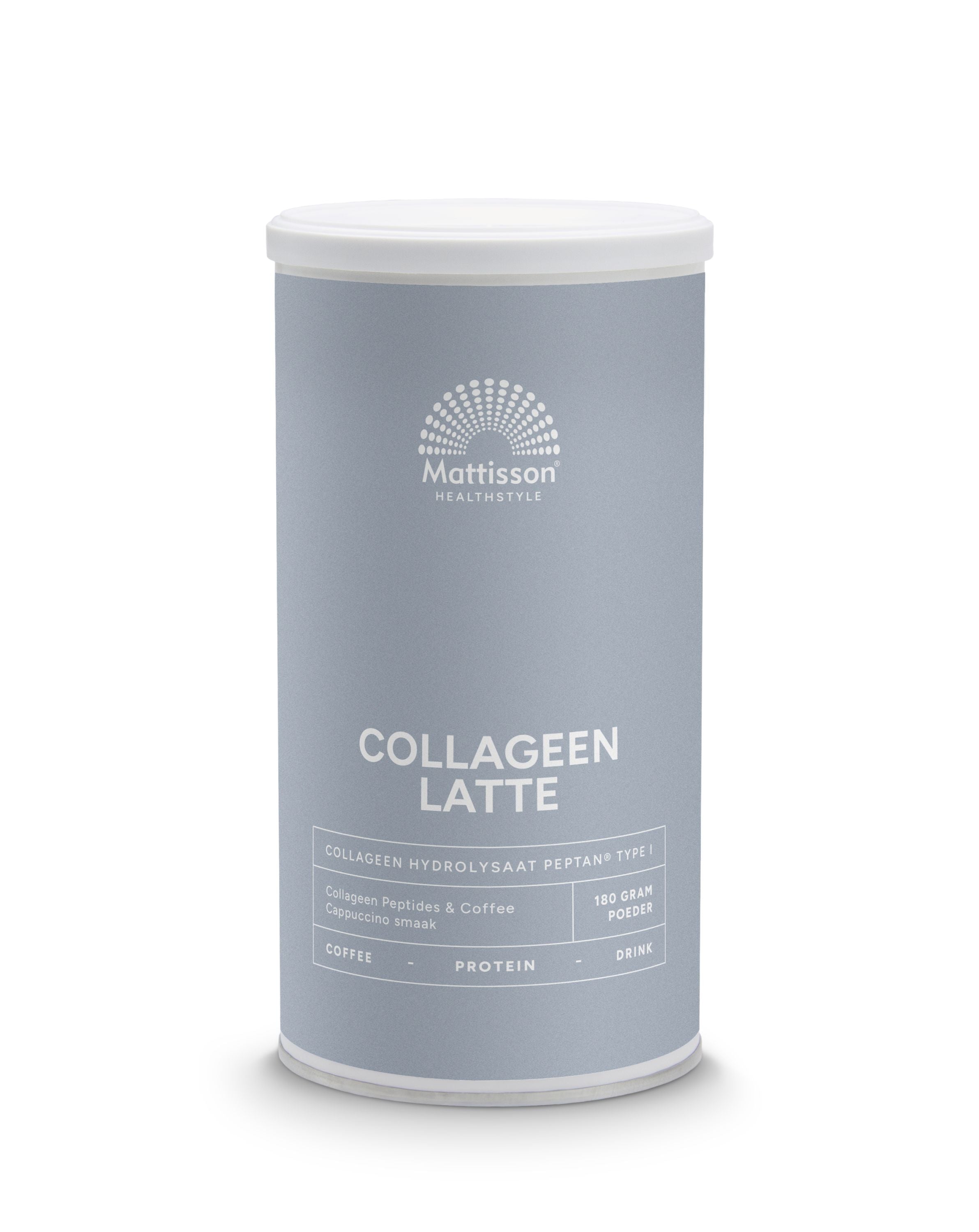Mattisson Absolute collageen & latte instant coffee drink 180.00 Gram