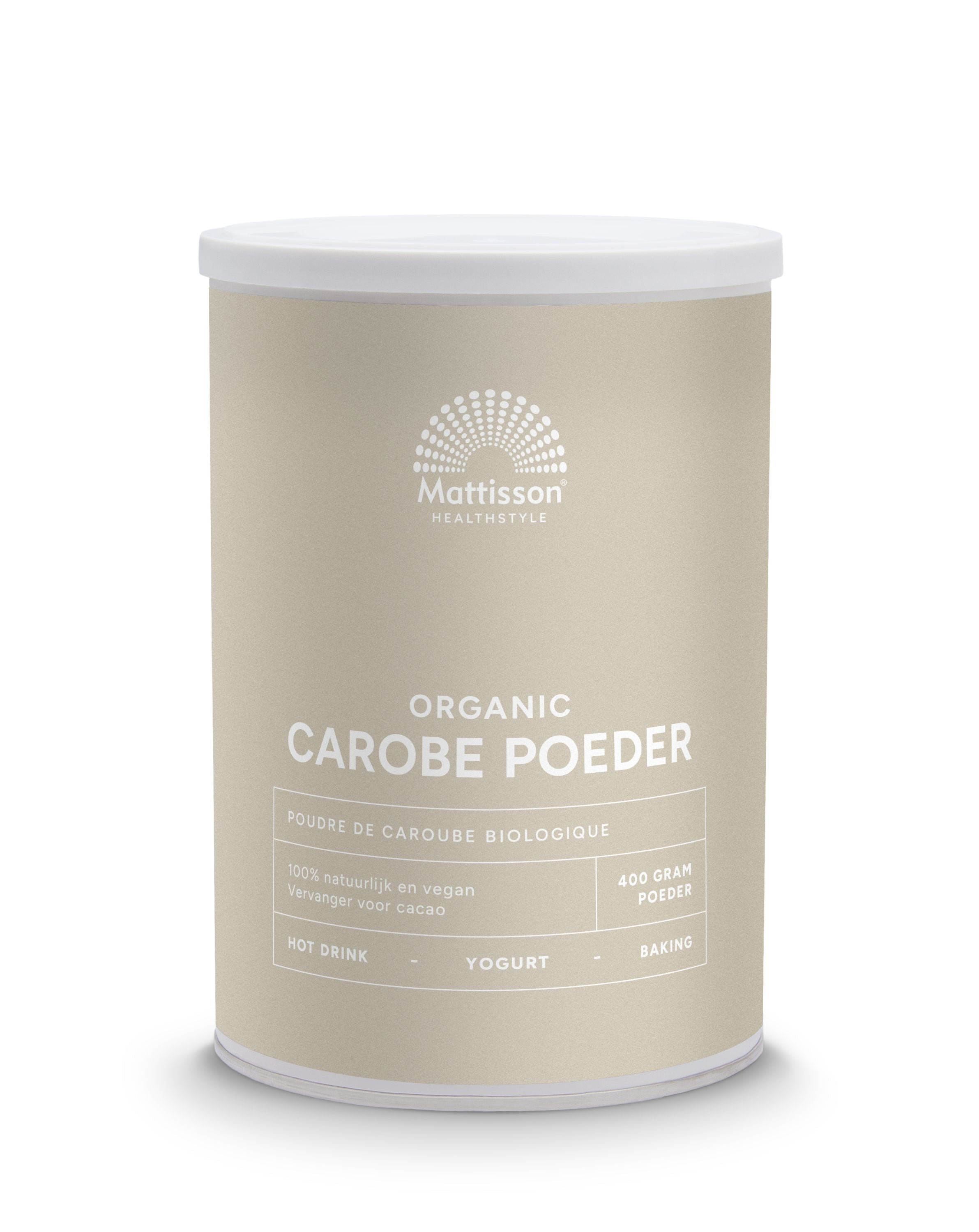 Mattisson Carobe poeder bio 400.00 Gram