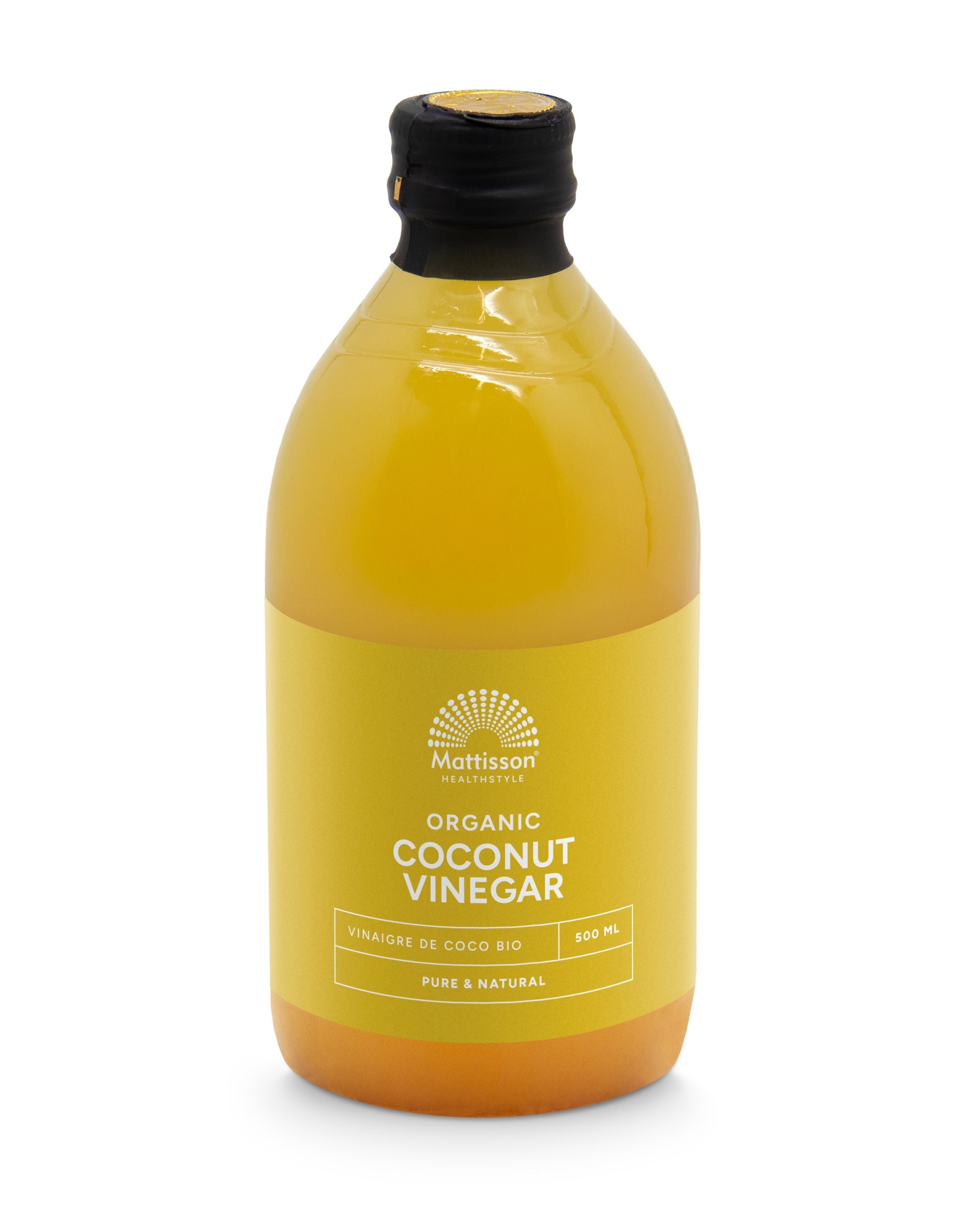 Mattisson Organic coconut vinegar pure - kokosazijn bio 500.00 Milliliter